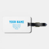 Softball Bag Tag Gepäckanhänger (Rückseite horizontal)