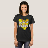 Softball Ball Heart Großmutter Muttertag Niedlich T-Shirt (Vorne ganz)
