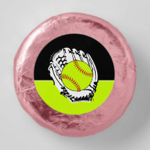 Softball - Ball und Handschuh