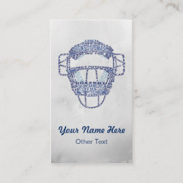 Softball Baseball Catcher's Mask Business Cards Visitenkarte