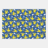 Softball Baseball Chick Muster Geschenkpapier Set (Vorderseite 3)