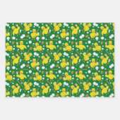 Softball Baseball Chick Muster Geschenkpapier Set (Vorderseite 2)