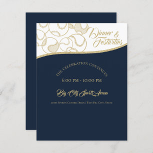 Softball Baseball Gold Celebration Einladung