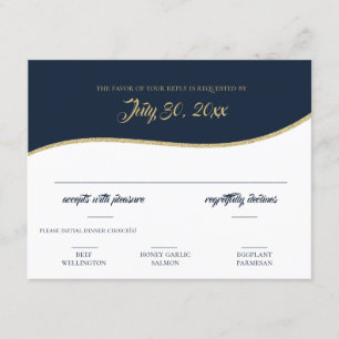 Softball Baseball Gold Response Card RSVP Karte