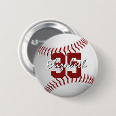 Softball-Baseball-Mädchen Jungs nennen Jersey-Numm Button (Vorne & Hinten)