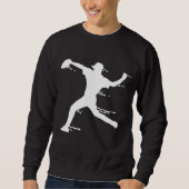 Softball Baseball Player Sweatshirt (Vorderseite)