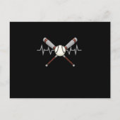 Softball Baseball Postkarte (Vorderseite)