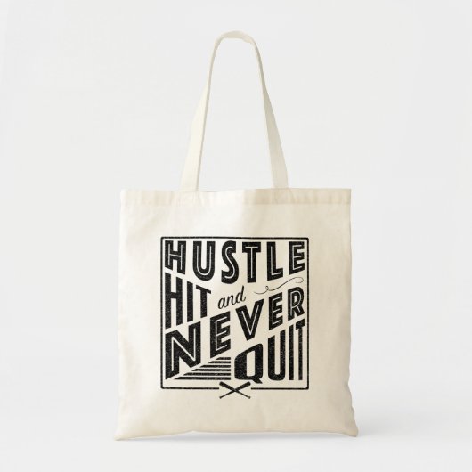 Softball-Baseball-Zitat-Taschen-Tasche Tragetasche (Vorne)