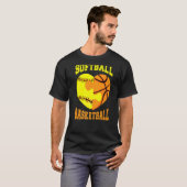 Softball Basketball Sports Heart Activity Hobby F T-Shirt (Vorne ganz)