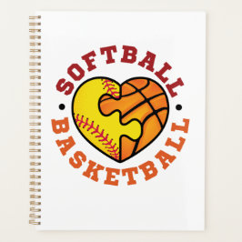 Softball-Basketballherz Planer