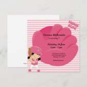 Softball Batter Einladung (Vorne/Hinten)