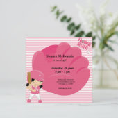 Softball Batter Einladung (Stehend Vorderseite)