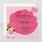 Softball Batter Einladung (Vorne/Hinten)