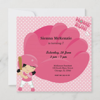 Softball Batter Einladung