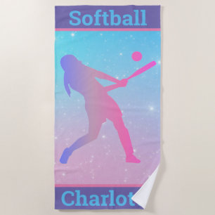 Softball Beach Handtuch