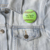 Softball-beschaffenmagnet, Schlüsselanhänger, Button (Beispiel)