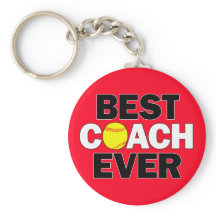 Softball BEST COACH EVER Custom Team Color Sports