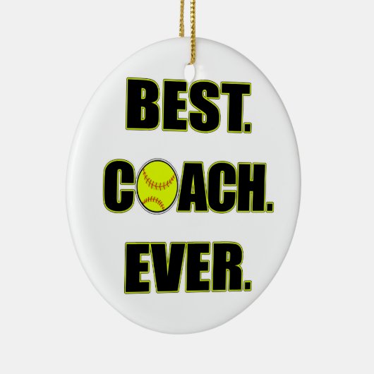Softball-bester Trainer überhaupt Keramik Ornament (Rechts)