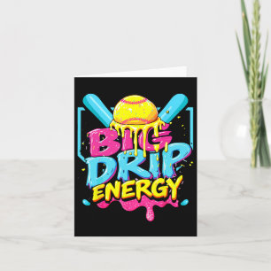 Softball Big Tropfen Energy Girls Eiscreme Drillin Karte