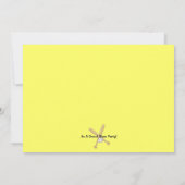 Softball Birthday Foto Einladung (Rückseite)