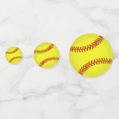 Softball Birthday Party Konfetti (Rückseiten)