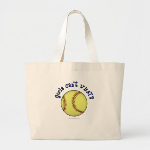 Softball-blau Jumbo Stoffbeutel