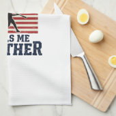 Softball Brother Patriotic Vintage Engraving Shirt Geschirrtuch (Viertel Falte)