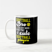 Softball-Bruder Lustiger Softball-Bruder eines Sof Kaffeetasse (Links)