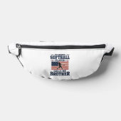 Softball-Bruder-patriotisches-vintage-graviertes-S Bauchtasche (Ablage )