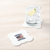 Softball-Bruder-patriotisches-vintage-graviertes-S Untersetzer (Vor Ort)