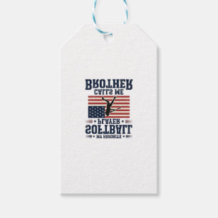 Softball-Bruder-patriotisches Vintage-Gravur-Shirt Geschenkanhänger