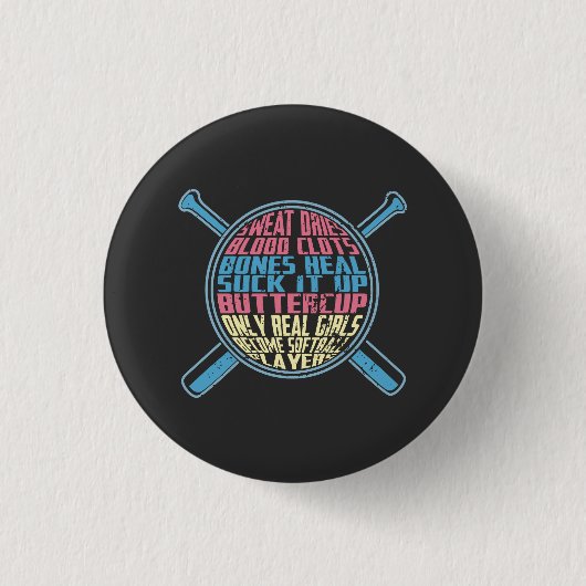 Softball Button (Vorderseite)