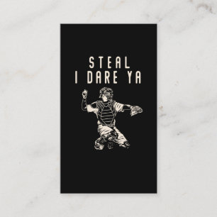 Softball Catcher Kids Funny Baseball Player Spaß Visitenkarte