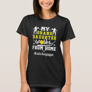 Softball Catcher Papa Stolz Papa einer Softball-Ka T-Shirt