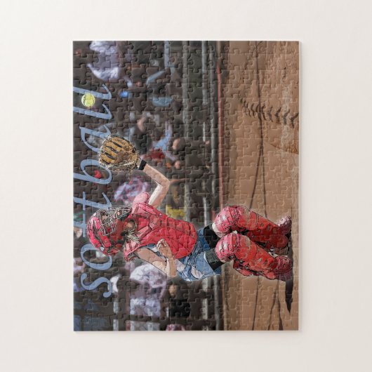 Softball Catcher Puzzle (Vertikal)