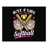 Softball Catcher Softball Player Fotodruck (Vorne)