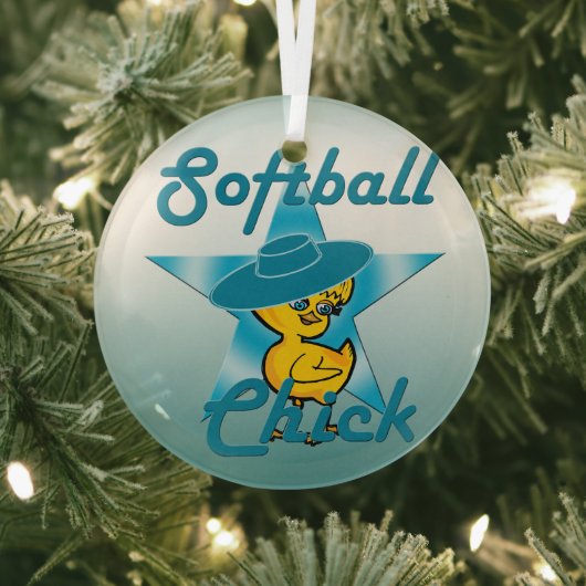 Softball Chick #7 Ornament Aus Glas (InSitu)
