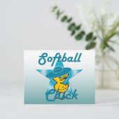 Softball Chick #7 Postkarte (Stehend Vorderseite)