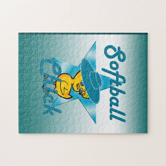 Softball Chick #7 Puzzle (Horizontal)