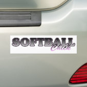 Softball Chick Autoaufkleber (Auf Auto)
