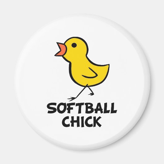 Softball Chick Magnet (Vorne)