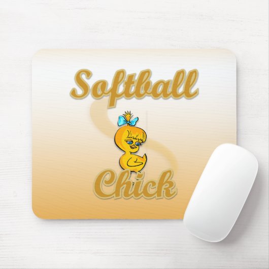 Softball Chick Mousepad (Mit Mouse)