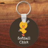 Softball Chick Schlüsselanhänger (Vorderseite)