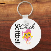 Softball Chick Schlüsselanhänger (Vorderseite)