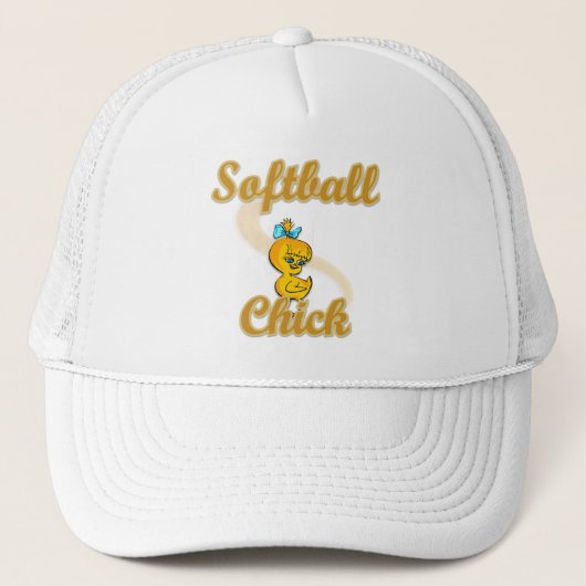 Softball Chick Truckerkappe (Vorderseite)