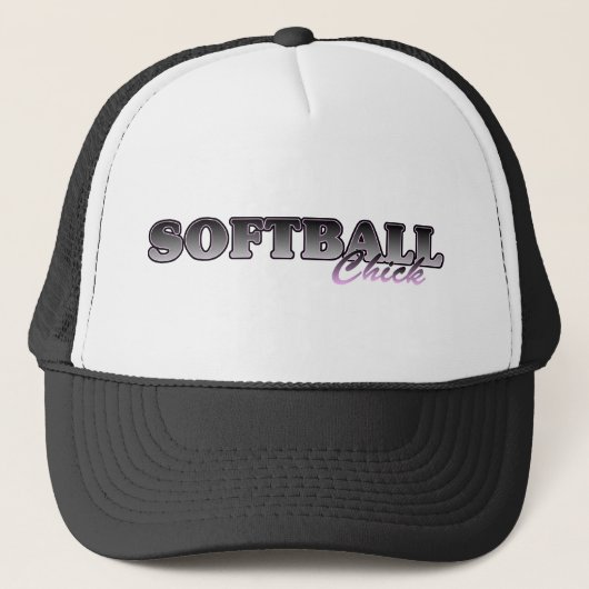 Softball Chick Truckerkappe (Vorderseite)