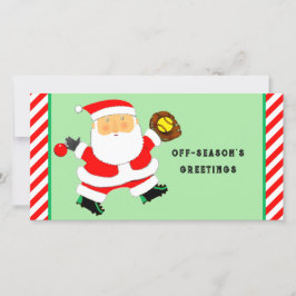 Softball Christmas Feiertagskarte