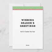 Softball Christmas Feiertagskarte (Rückseite)