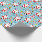 Softball Christmas Geschenkpapier (Ecke)