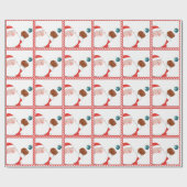 Softball Christmas Geschenkpapier (Flach)